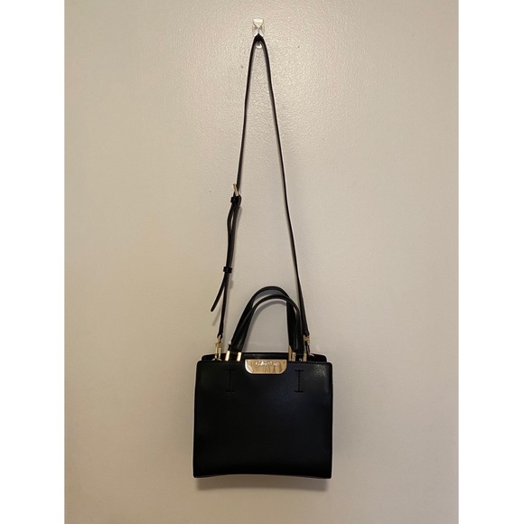 Calvin Klein Black & Gold Shoulder Bag - Picture 3 of 10